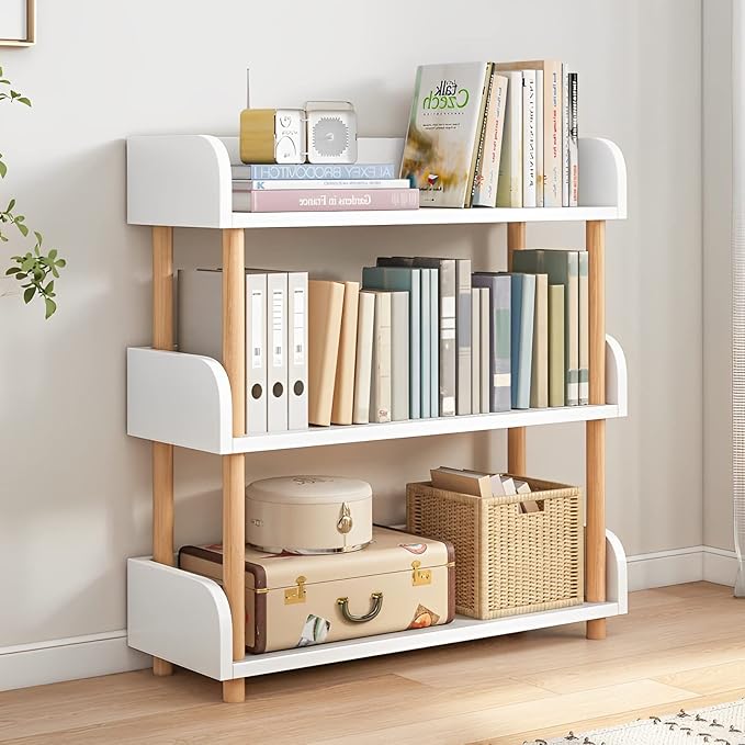 3-Tier Wooden Open Bookcase
