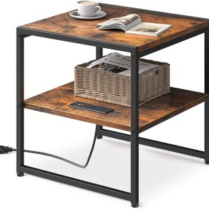 20" End Table with Charging Station